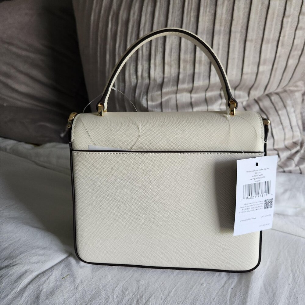 Kate Spade Cream Reegan Saffiano Leather Top handle tote, 6pc Set NWT - Picture 6 of 15